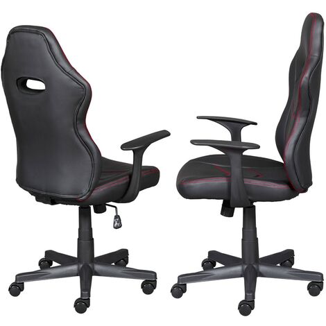 Sedia da Gaming ergonomica su ruote, Made in Italy, Poltrona da