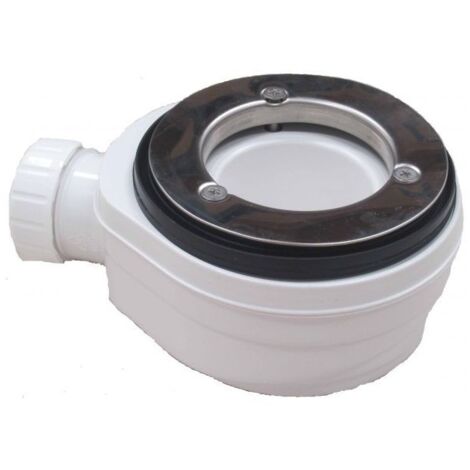 Piletta di Scarico Ribassata Diametro Foro 9cm Altezza 6cm Piatti Doccia Slim - Opzioni Piletta + Griglia 13x13