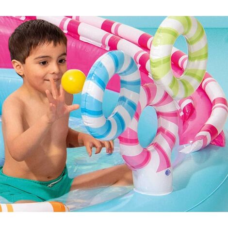 Parco Acquatico Colorato Gonfiabile Piscina con Palline per Bimbi Anelli