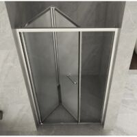 Box Doccia Nicchia Porta a Libro Opaco 6mm 60 70 75 80 85 90 95 100 - Misura Box Nicchia 85