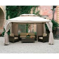 San marco Gazebo da arredo esterno 3x4 mt con teli laterali : :  Giardino e giardinaggio