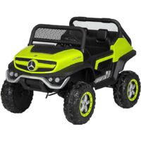 Macchina Elettrica per Bambini Mercedes Unimog Fuori Strada Verde