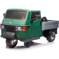 Ape Car Piaggio Elettrica per Bambini Verde con Ruote EVA e Telecomando