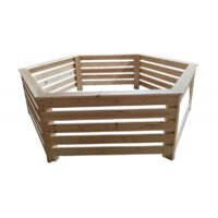 Rivestimento in Legno Massiccio per Piscina Fuori Terra e Spa 263x71 cm