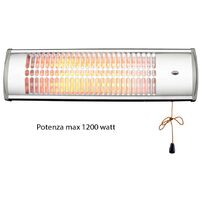 STUFA STUFETTA ELETTRICA Al Quarzo Ad Infrarossi Da Parete 1200 W