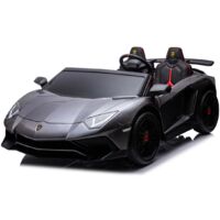 Lamborghini AVENTADOR SVJ BIG Full Grigio Macchina Elettrica per Bambini
