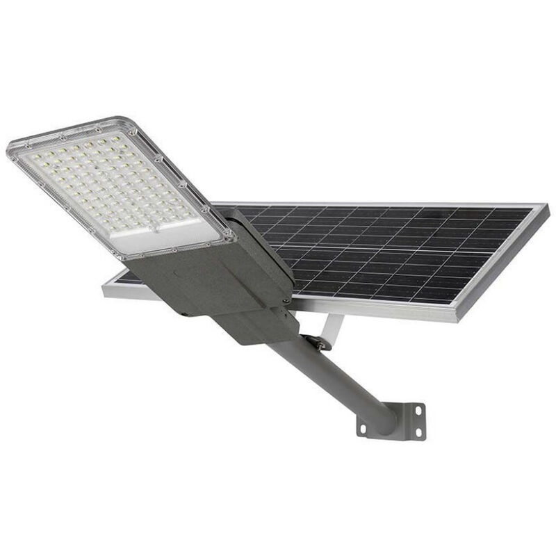 CLICLED Faro LED Solare 150W Faretto Esterno con Pannello Solare Esterno  Indicatore Carica Alluminio Luce Fredda Clicled