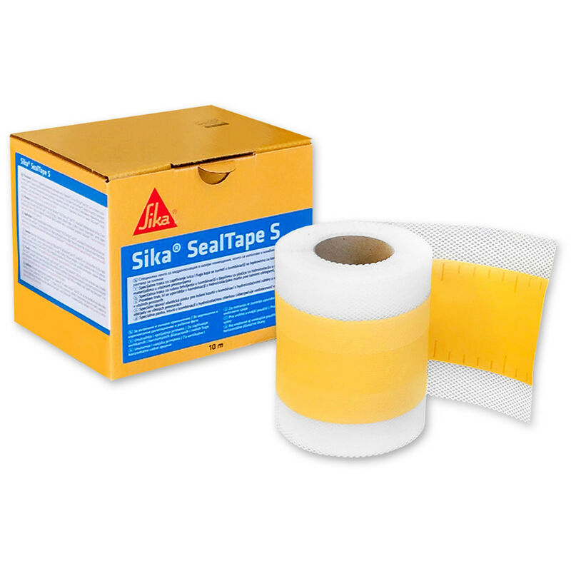 SEALTAPE-S - ROTOLO 10MT NASTRO IMPERMEABILIZZANTE PER SIGILLATURA DI  GIUNTI PERIMETRALI E RACCORDI IN ZONE CON UMIDITA' - SIKA