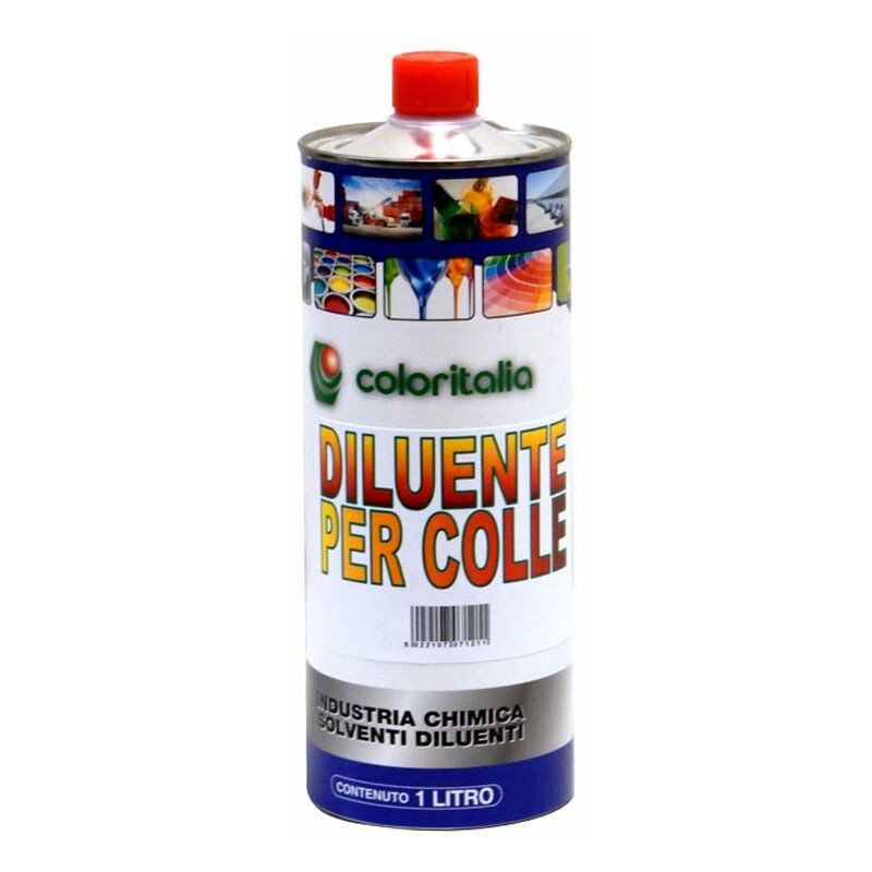 DILUENTE PER COLLE 712 1 LT SOLVENTE SPECIFICO PER LA DILUIZIONE DI COLLE E  RESIDUI DELLE