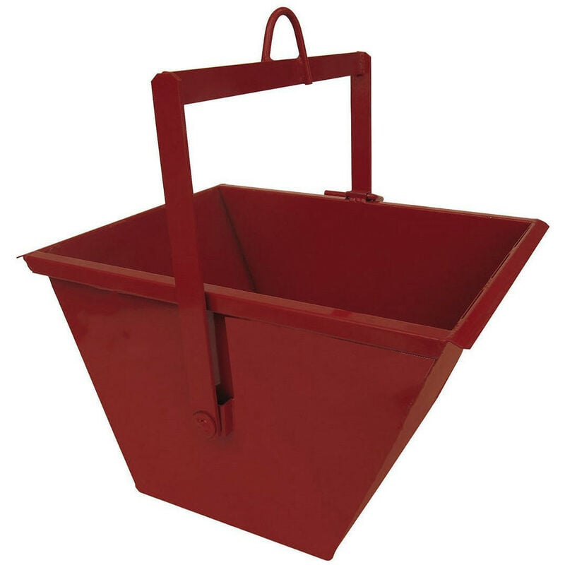 BENNA PROFESSIOANLE PER ELEVATORE 'CE' RIBALTABILE STAMPATA ROSSA PORTATA  45 LT TRAPEZOIDALE - BIGMAT