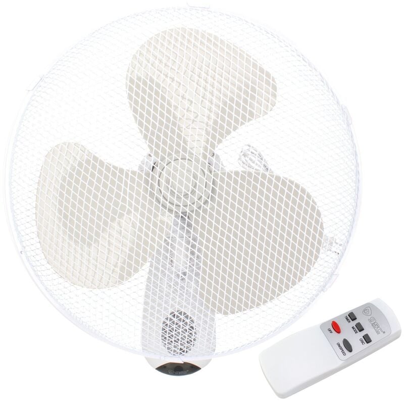 Ventilador de pared 43cm 45W con mando a distancia