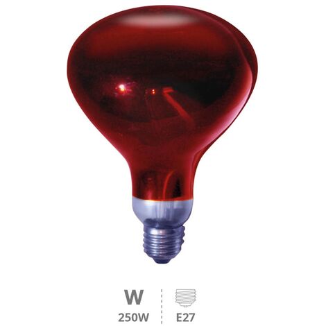Bombilla infrarrojos Ø160mm E27 Máx. 250W