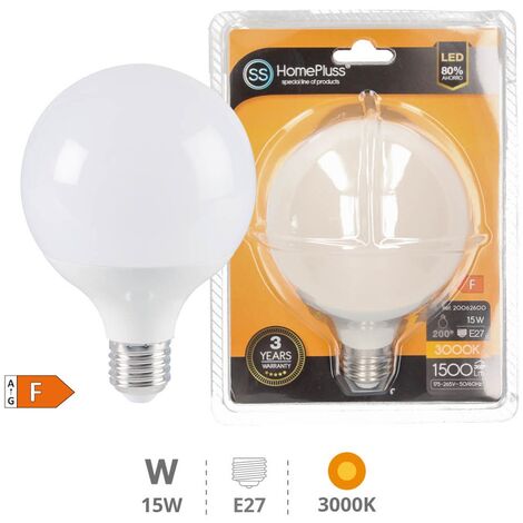 LED LAMPADA GLOBE G95 15W E27 230V BIANCO CALDO | ELMARK - Foto 2