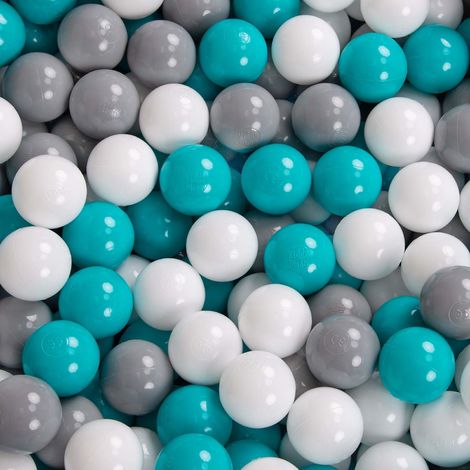 MeowBaby® Piscine Balles Pour Bébé Rond 90x30cm/200 Balles 7cm Fabriqué En  UE, Velvet, Beige: Bleu Perlé/Beige/Blanc/Bleu Clair