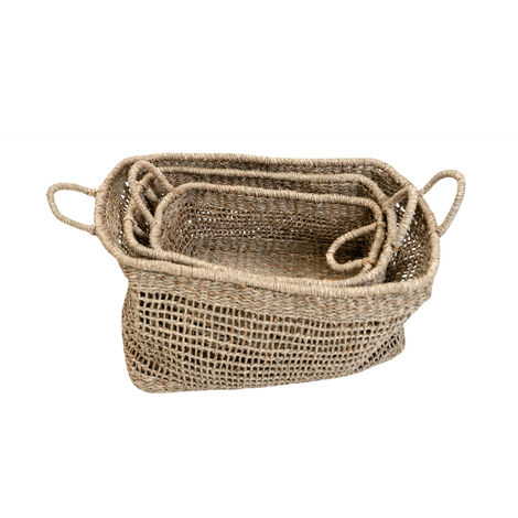 Petit panier de rangement - Beige/jonc de mer - Home All