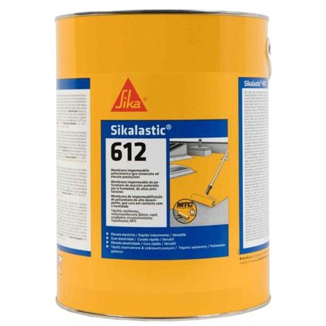 Sika 612 impermeabilizzante sikalastic 612 monocomponente liquido poliuretanico 21kg, litri 15, colore grigio - Grigio