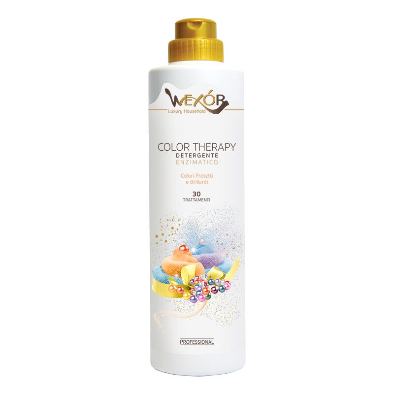 COLOR THERAPY DETERGENTE ENZIMATICO PROFESSIONAL ML. 750 LINEA LUXURY WEXOR  BUCATO- WEXOR