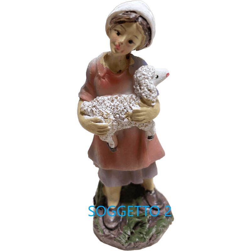 Assortimento Statuine del Presepe 12 cm Dipinte a Mano - size SOGGETTO 1