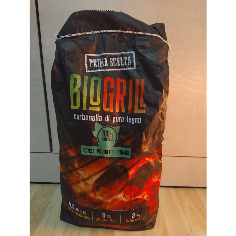 Carbonella carbone di legna Re della Griglia sacco da 4kg barbeque