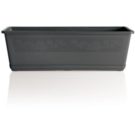 Fioriera Balconella con Sottovaso 60cm Antracite BAMA