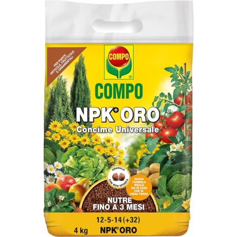 Concime Granulare NPK Oro 4kg Compo (1/5)
