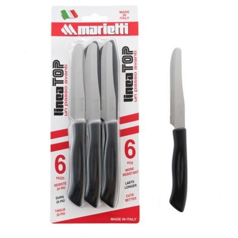 Coltello da Cucina Linea Top 11 cm 6pz Colori Assortiti MARIETTI