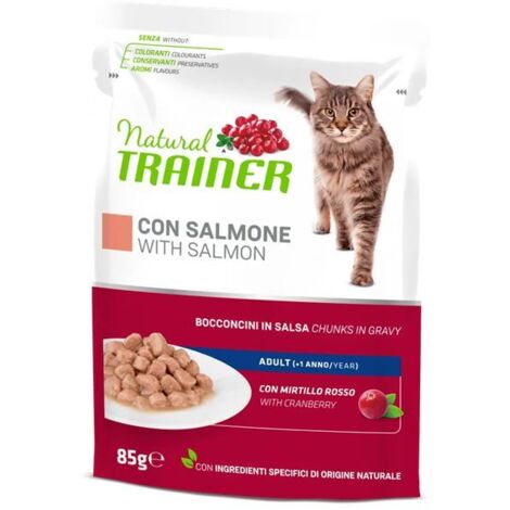 Natural Trainer Gatto Adult Busta 85gr Adult Salmone