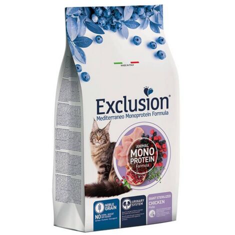 Crocchette  Gatto Noblegrain - Adult Sterilised Pollo 1,5 kg Exclusion