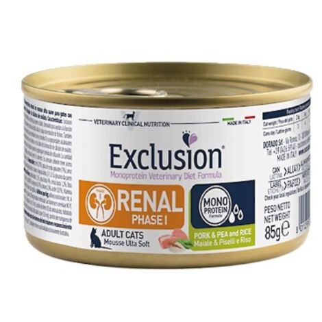 Umido Gatto Renal Adult Fase 1 - Maiale&Piselli E Riso 85g Exclusion