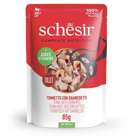 Umido Gatto - Schesir Busta 85 gr Tonno e Gamberetti