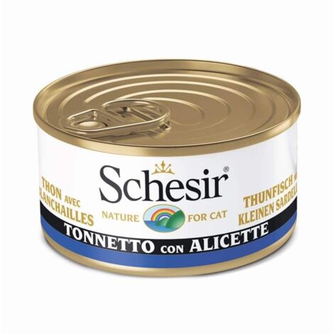 Schesir Gatto Jelly Lattina 85gr Tonnetto con Alicette