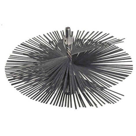 Scovolo Tondo Per Pulizia Camini - Diametro 200 Mm, Con Attacco Per Fune