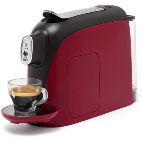 Bialetti Mignon, Macchina Caffè Espresso, Funziona esclusivamente con Capsule Bialetti, Rosso, Bianco, Nero