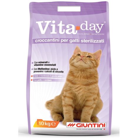 Giuntini Vita Day Croccantini per Gatti Sterilizzati con Pollo e