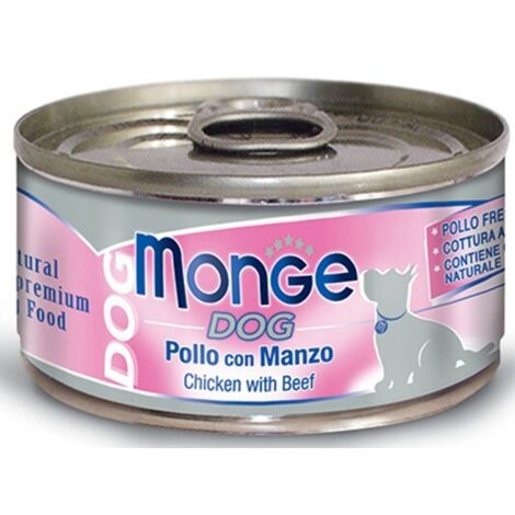 Monge Dog Pezzetti di Pollo con Manzo - Monge Dog Pezzetti di Pollo con Manzo - Lattina Da 95 Gr