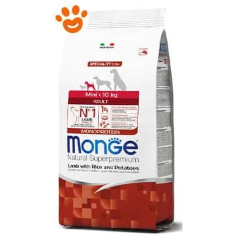Monge Dog Natural Superpremium Mini Adult Agnello - Monge Dog Natural Superpremium Mini Adult Agnello - Sacco Da 2,5 Kg