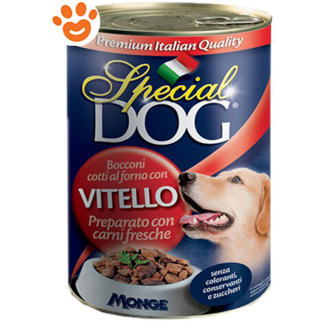 Monge Special Dog Adult Bocconi Vitello - Monge Special Dog Adult Bocconi Vitello - Lattina Da 1275 Gr
