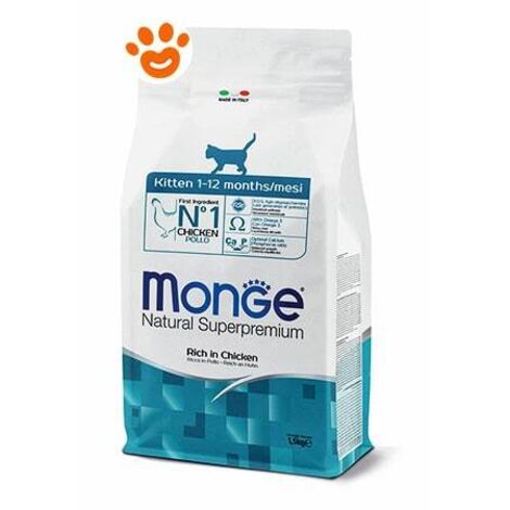 Monge Cat Natural Superpremium Kitten Pollo - Monge Cat Natural Superpremium Kitten Pollo - Sacco Da 10 Kg