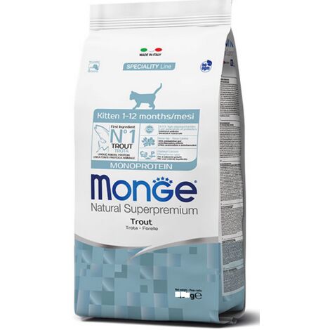 Monge Gatto Superpremium Gattino Monoproteico Trota gr.400