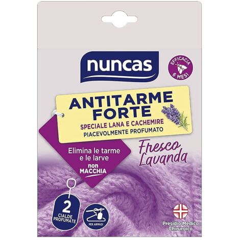 NUNCAS ANTITARME FORTE 2 CIALDE PROFUMATE PER ARMADI FRESCO LAVANDA