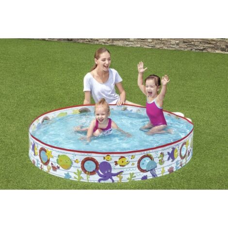 Piscina per bambini a forma di pesce 152 x 25 cm Bestway 55029