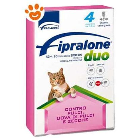 Formevet Cat Fipralone Duo  - Formevet Cat Fipralone Duo - Confezione Da 4 Pipette