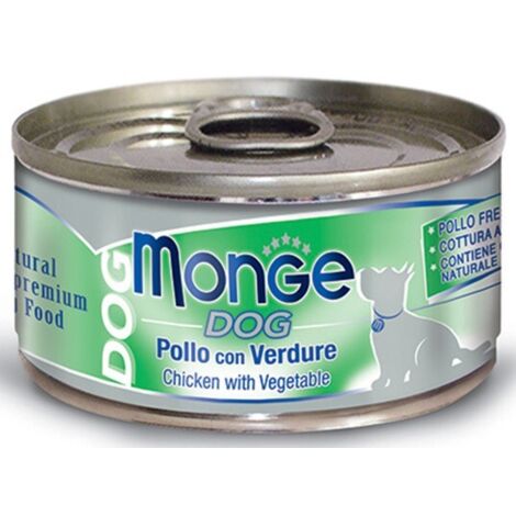 Monge Dog Pezzetti Pollo con Verdure - Monge Dog Pezzetti Pollo con Verdure - Lattina Da 95 Gr