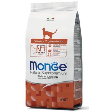Monge Natural Superpremium Senior Pollo  - Monge Natural Superpremium Senior Pollo - Sacco Da 1,5 Kg