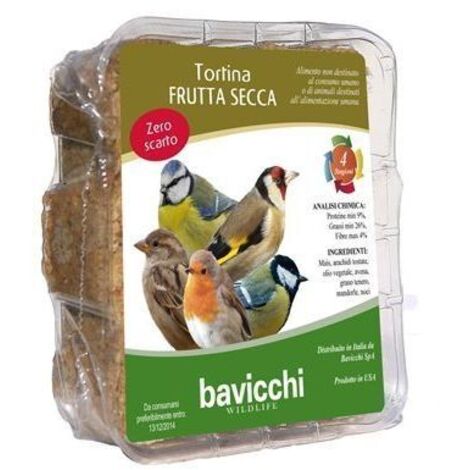 TORTINA FRUTTA SECCA SENZA OLIO DI PALMA PER UCCELLI SELVATICI 3 (1/3)