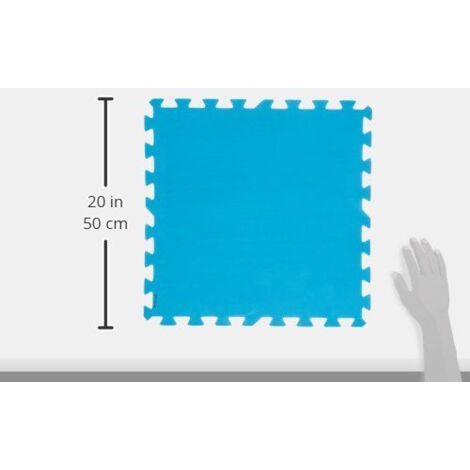 Tappeto Sotto Piscina Protezione Fondo Blu 50x50cm Conf.2 Mq Bestway 58220