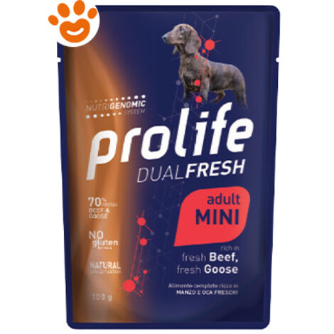 Cane - Dual Fresh Adult Mini Manzo e Oca 100 gr Prolife