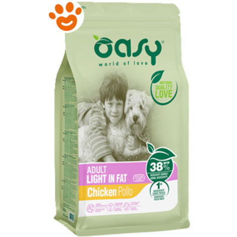 Oasy Dog Lifestage Adult Light in Fat con Pollo - Oasy Dog Lifestage Adult Light in Fat con Pollo - Sacco Da 3 Kg