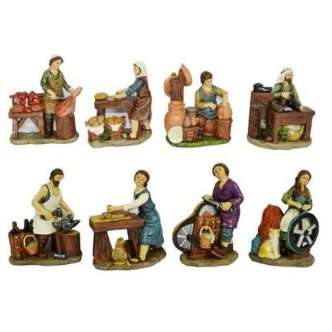 Assortimento Statuine del Presepe 12 cm Dipinte a Mano - size SOGGETTO 1