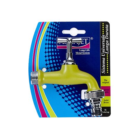 Rubinetto Tradizionale con Attacco Rapido Colore Verde COLORTAP (1/2)